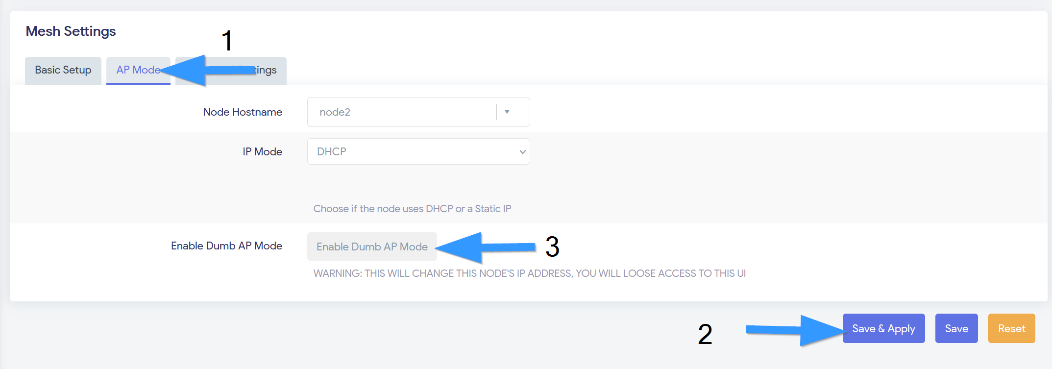 AP Mode Configuration